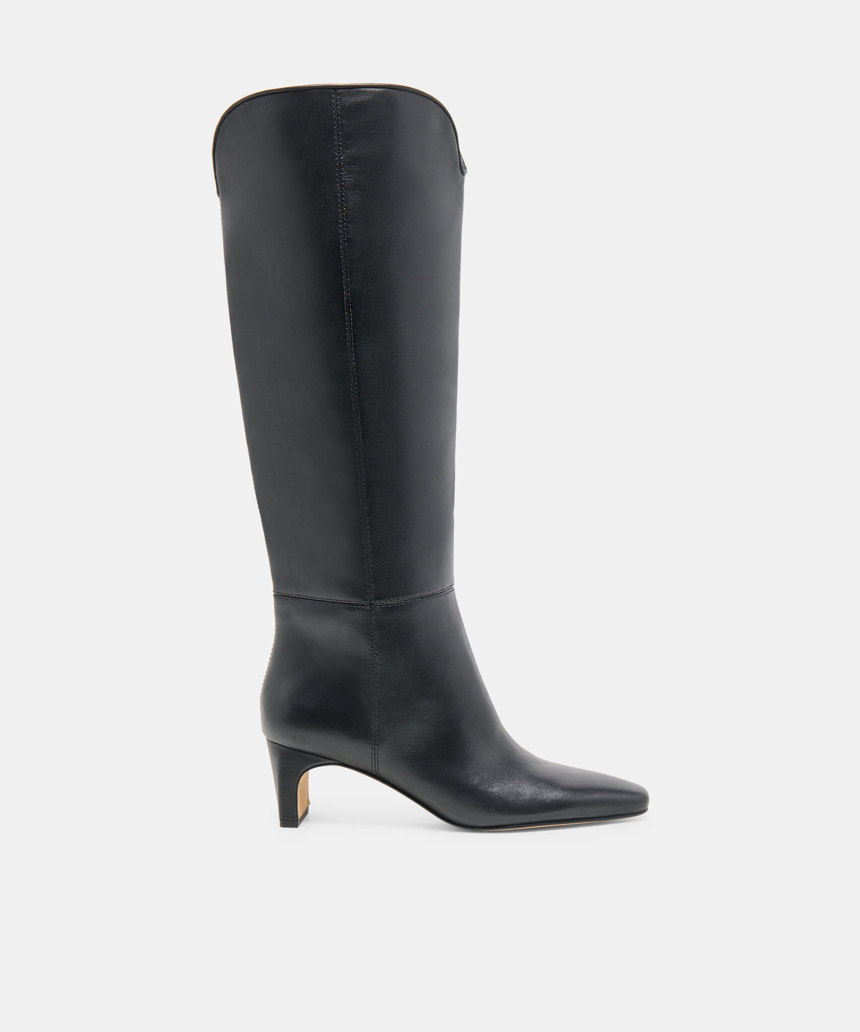 BRION WIDE CALF BOOTS BLACK LEATHER