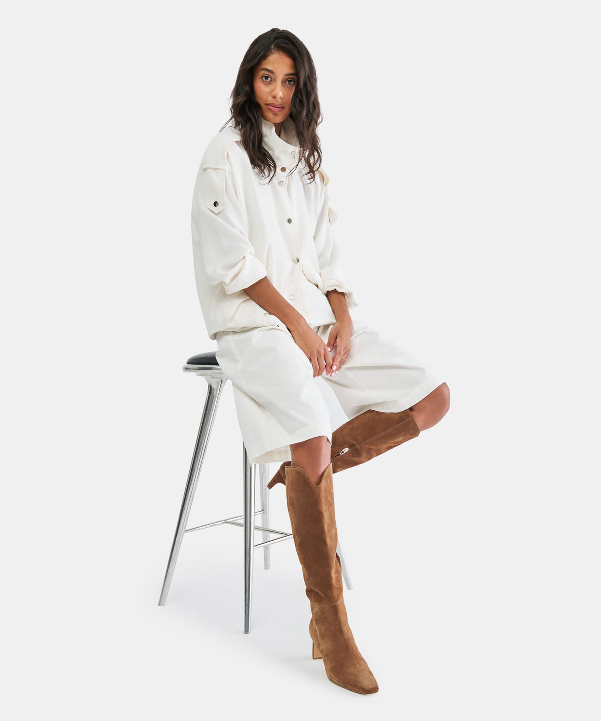 BRION NARROW CALF BOOTS COCOA SUEDE - view 4