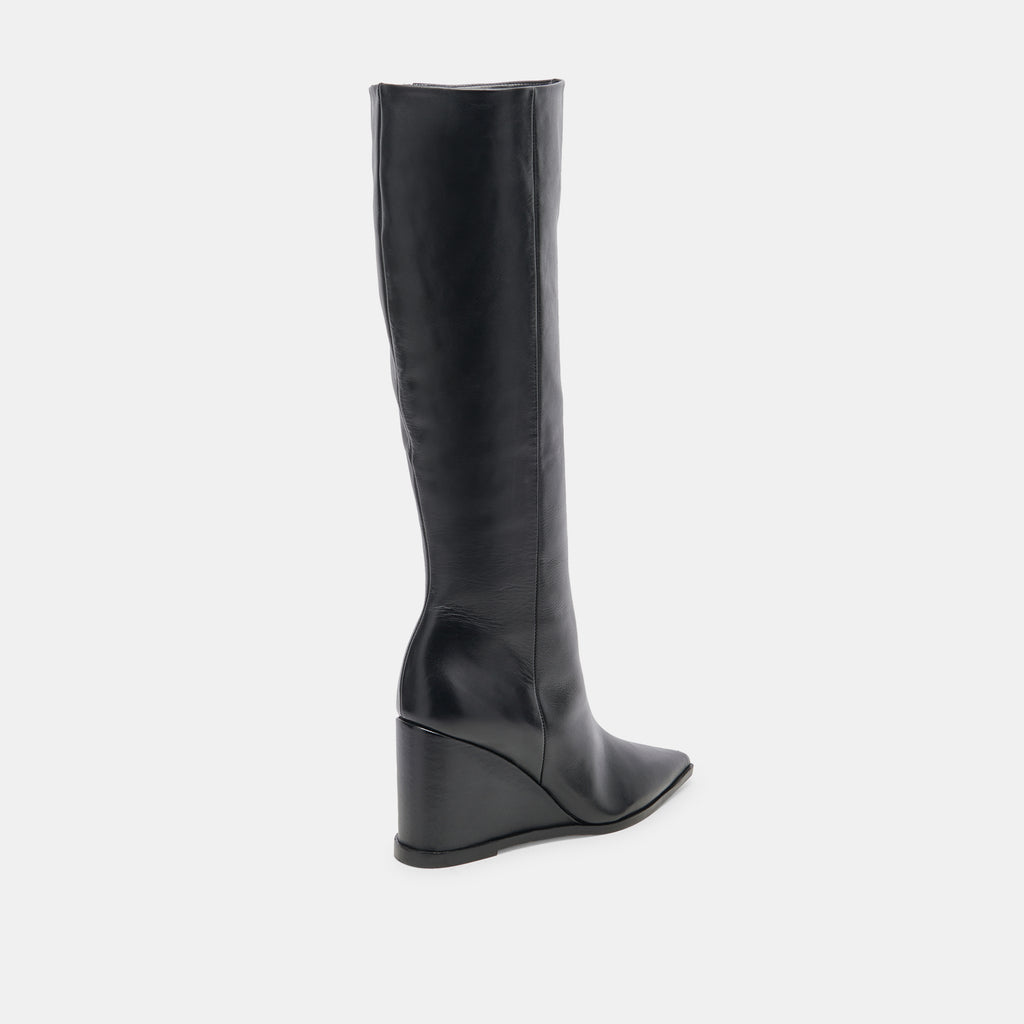 BRUCE BOOTS BLACK LEATHER - image 3