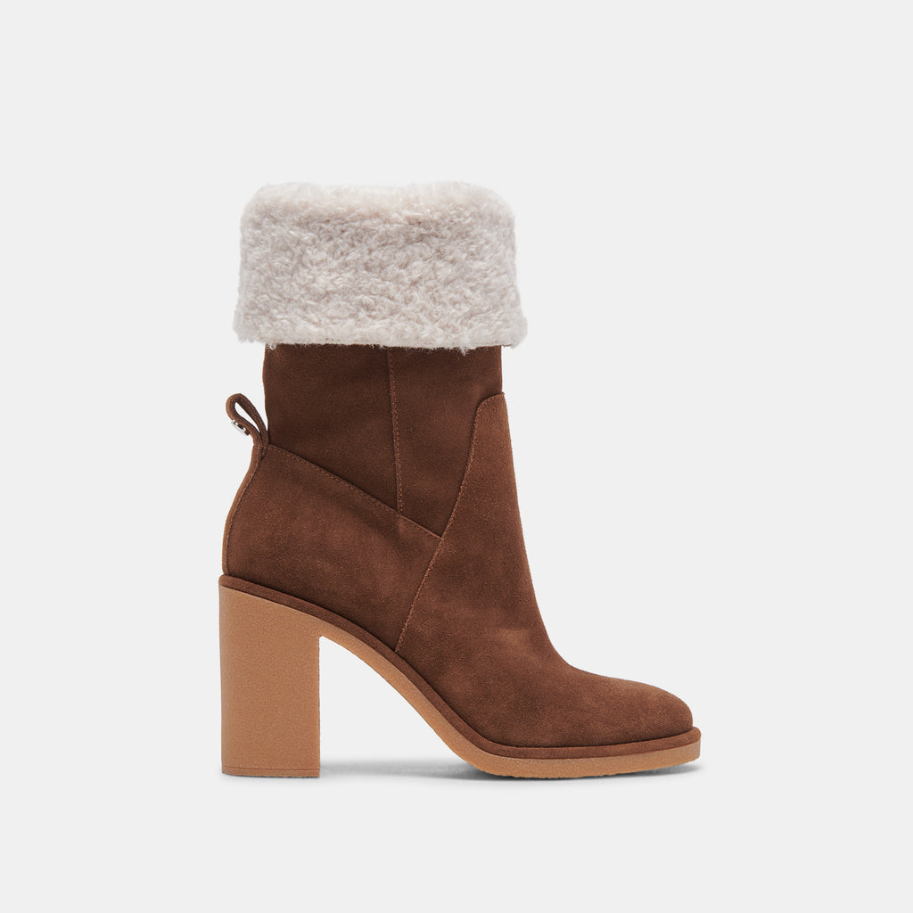 CADDIE PLUSH BOOTS COCOA SUEDE - image 1