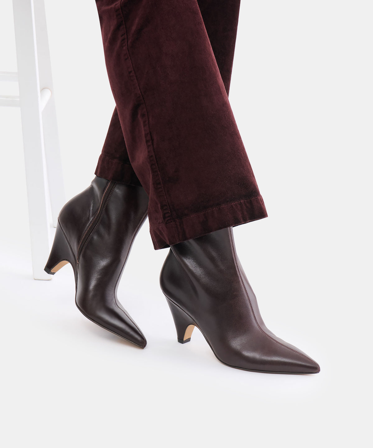 CRUZ BOOTIES BLACKBERRY LEATHER - view 2