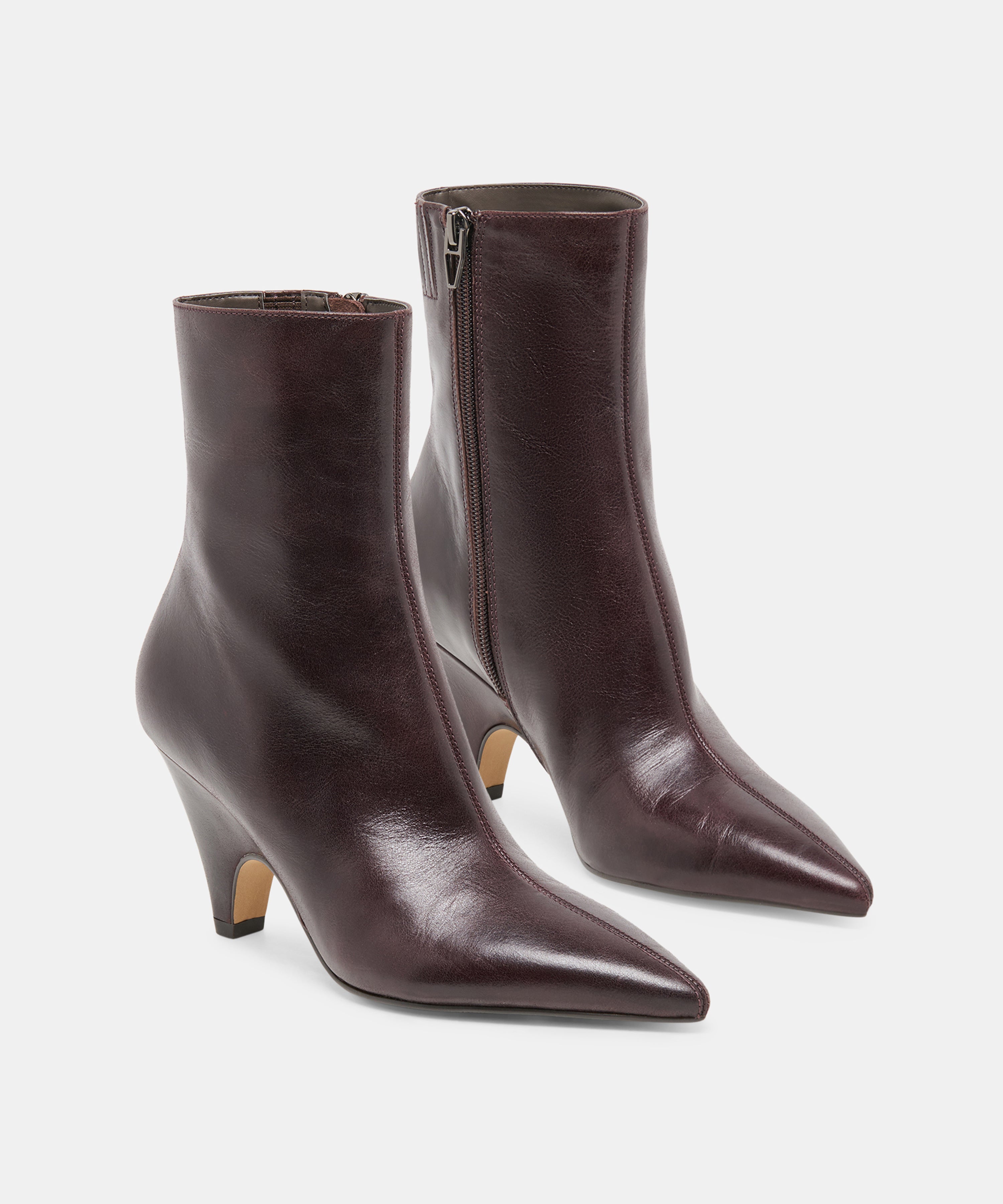 CRUZ BOOTIES BLACKBERRY LEATHER - view 2