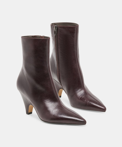 CRUZ BOOTIES BLACKBERRY LEATHER