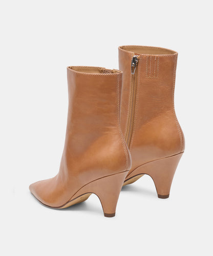 CRUZ BOOTIES TAN LEATHER