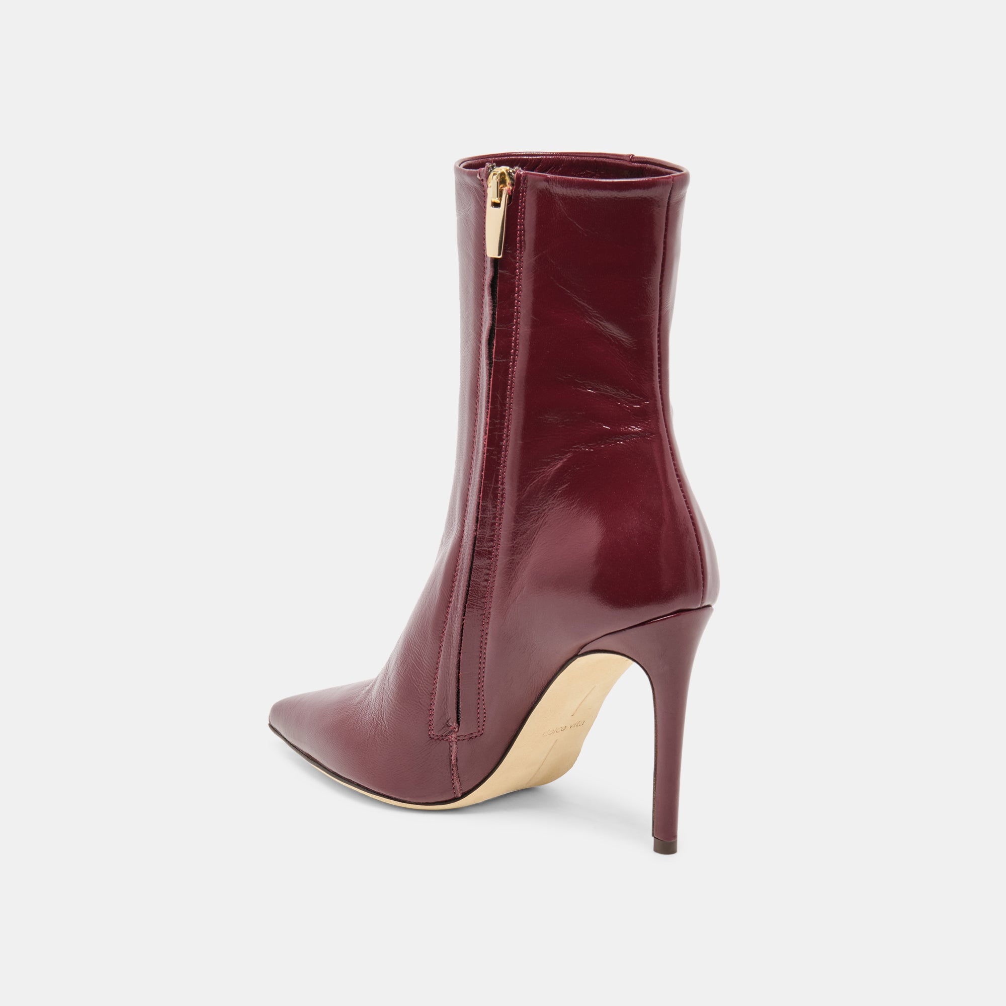DANITY BOOTIES BURGUNDY LEATHER - view 5