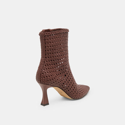 EMBRY BOOTIES BROWN WOVEN STELLA