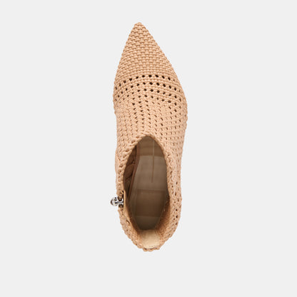 EMBRY BOOTIES LT TAN WOVEN STELLA