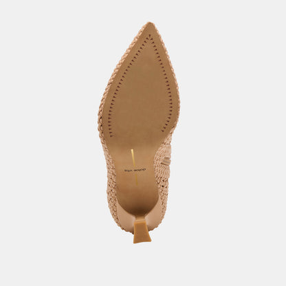 EMBRY BOOTIES LT TAN WOVEN STELLA