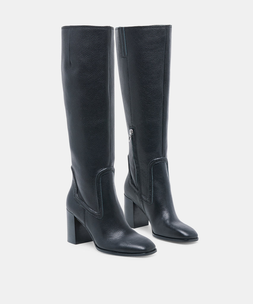 FUEGO BOOTS BLACK LEATHER