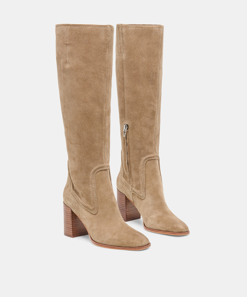 FUEGO BOOTS TAUPE SUEDE