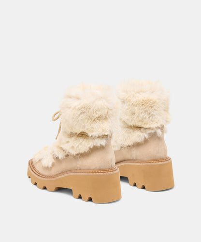 HAWKIN PLUSH BOOTS SAND SUEDE