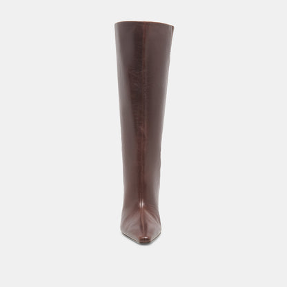 JAZMIN BOOTS DK CHOCOLATE LEATHER