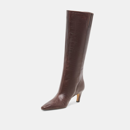 JAZMIN BOOTS DK CHOCOLATE LEATHER
