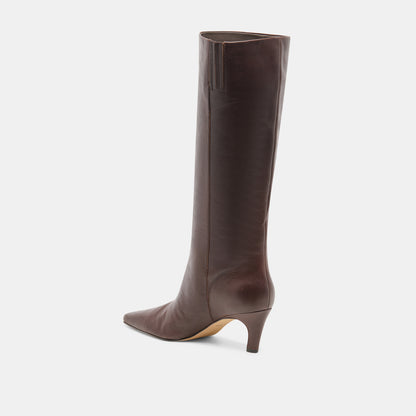 JAZMIN BOOTS DK CHOCOLATE LEATHER