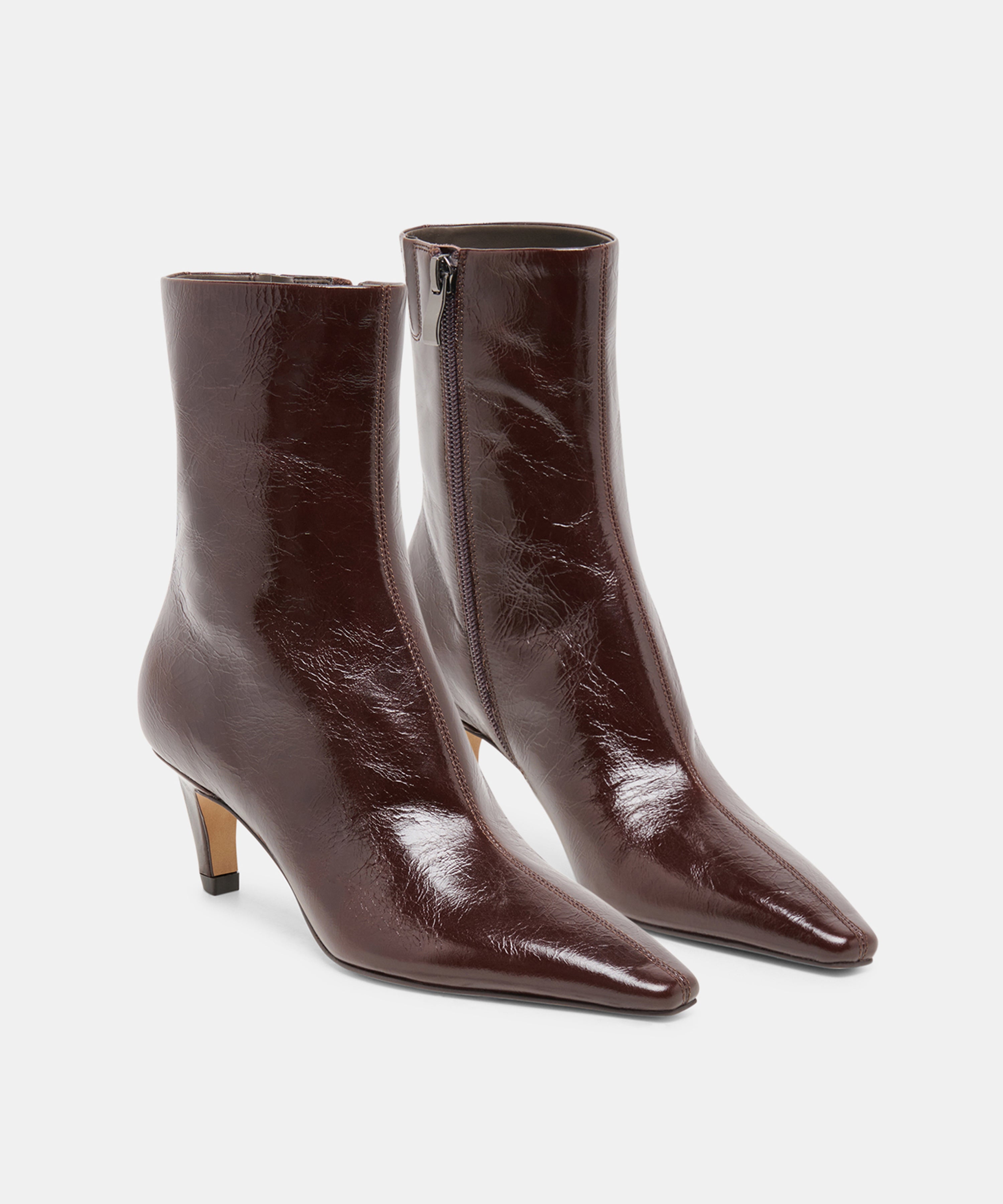 KARLIE BOOTIES BLACK CHERRY LEATHER - view 2