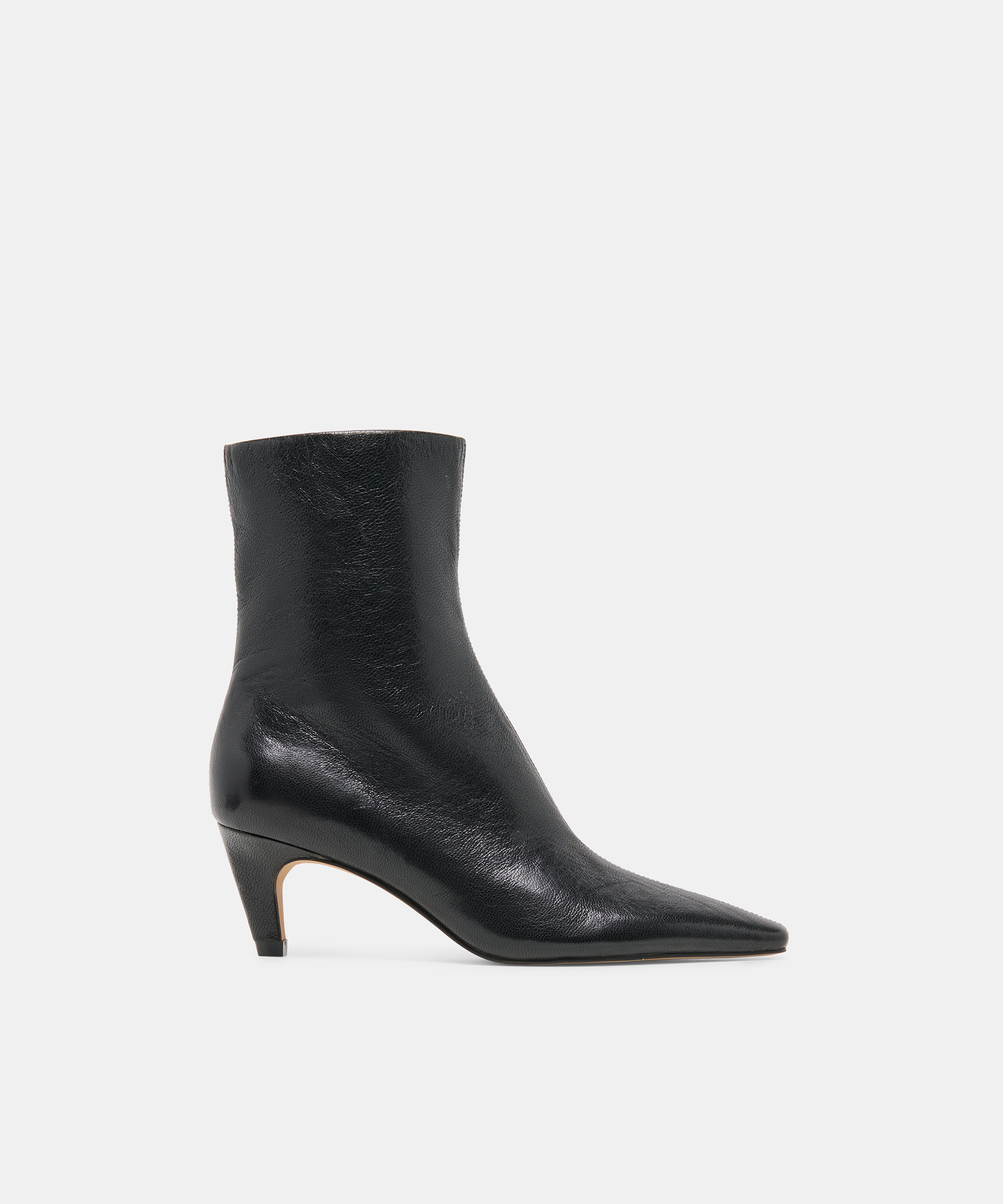 KARLIE BOOTIES BLACK LEATHER