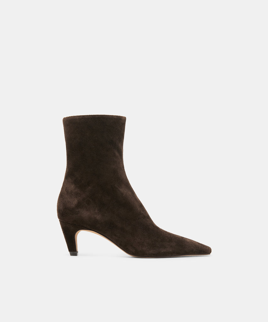 KARLIE BOOTIES ESPRESSO SUEDE