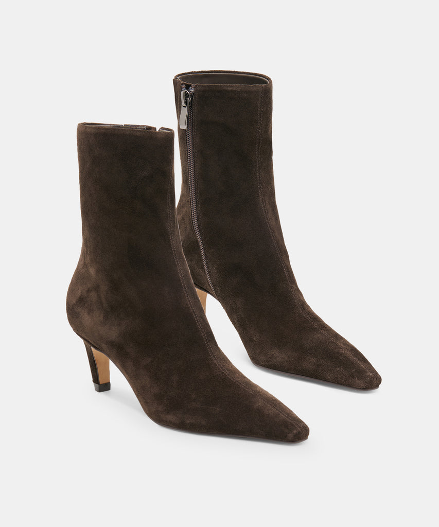 KARLIE BOOTIES ESPRESSO SUEDE