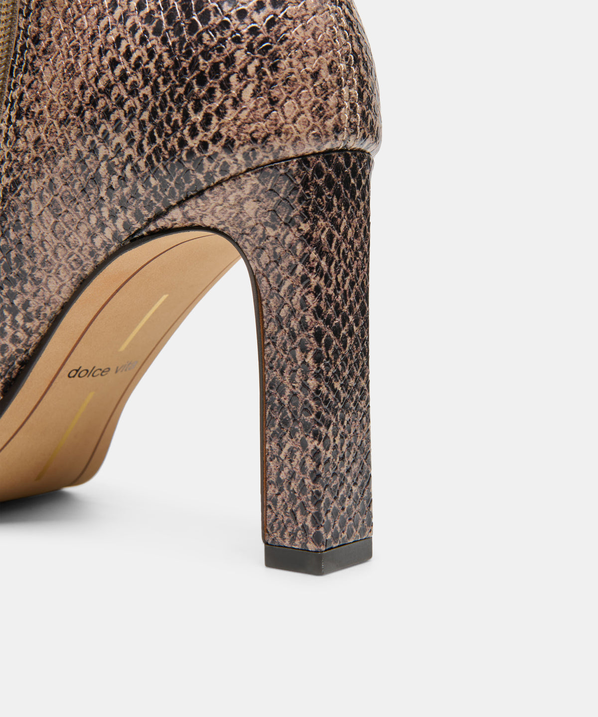 KASY BOOTIES SNAKE TAN EMBOSSED STELLA - view 5