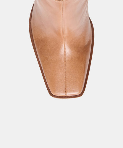 KIMI BOOTIES TAN LEATHER