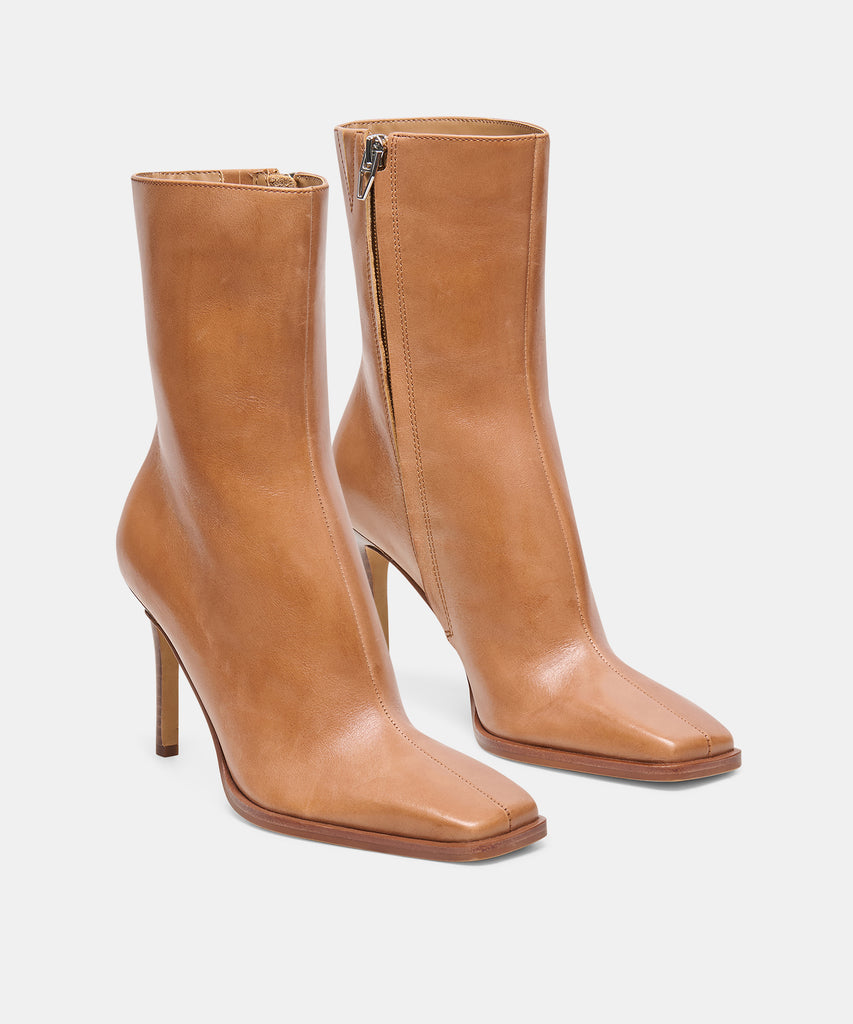 KIMI BOOTIES TAN LEATHER