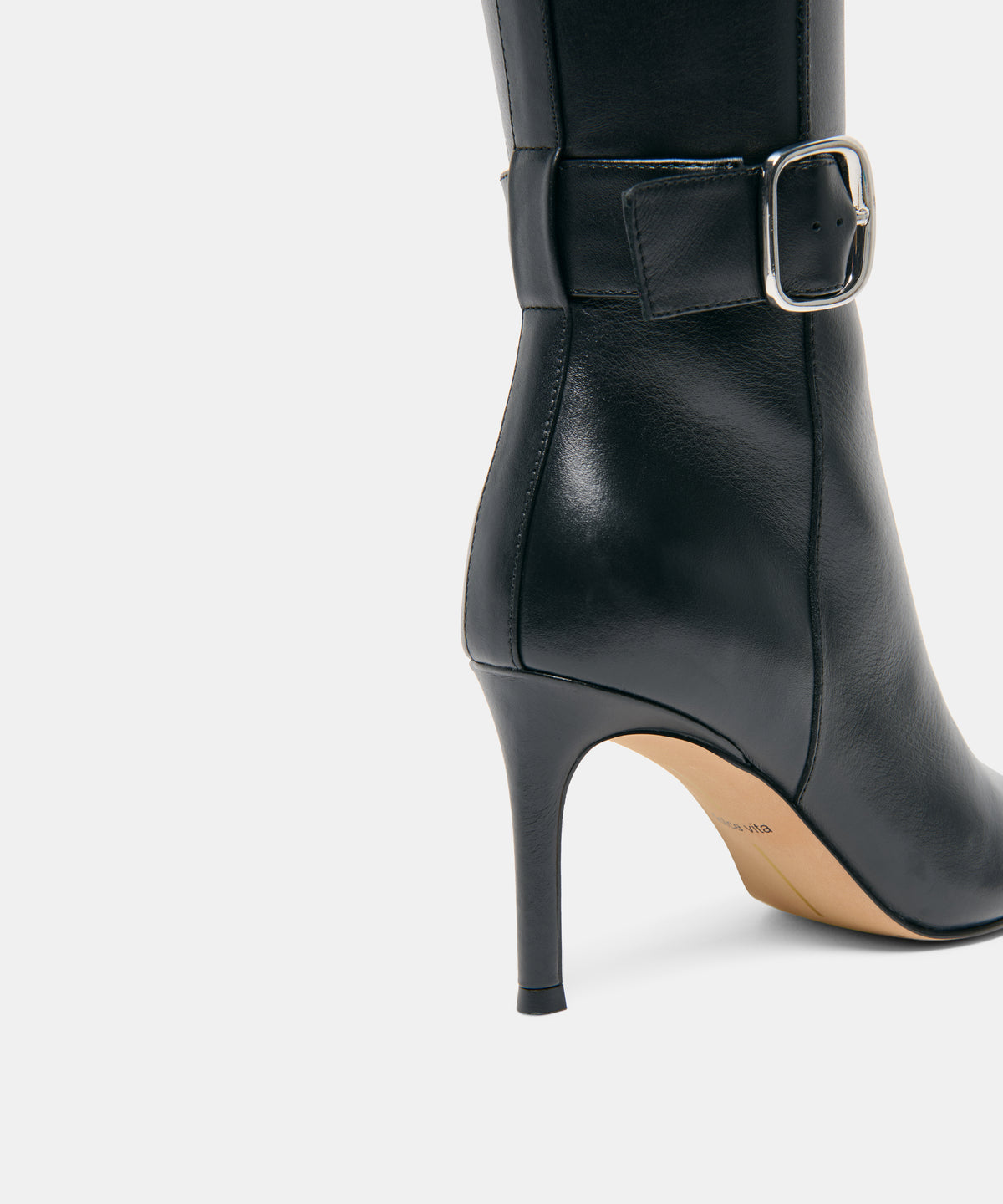 KINZY NARROW CALF BOOTS BLACK LEATHER - view 6