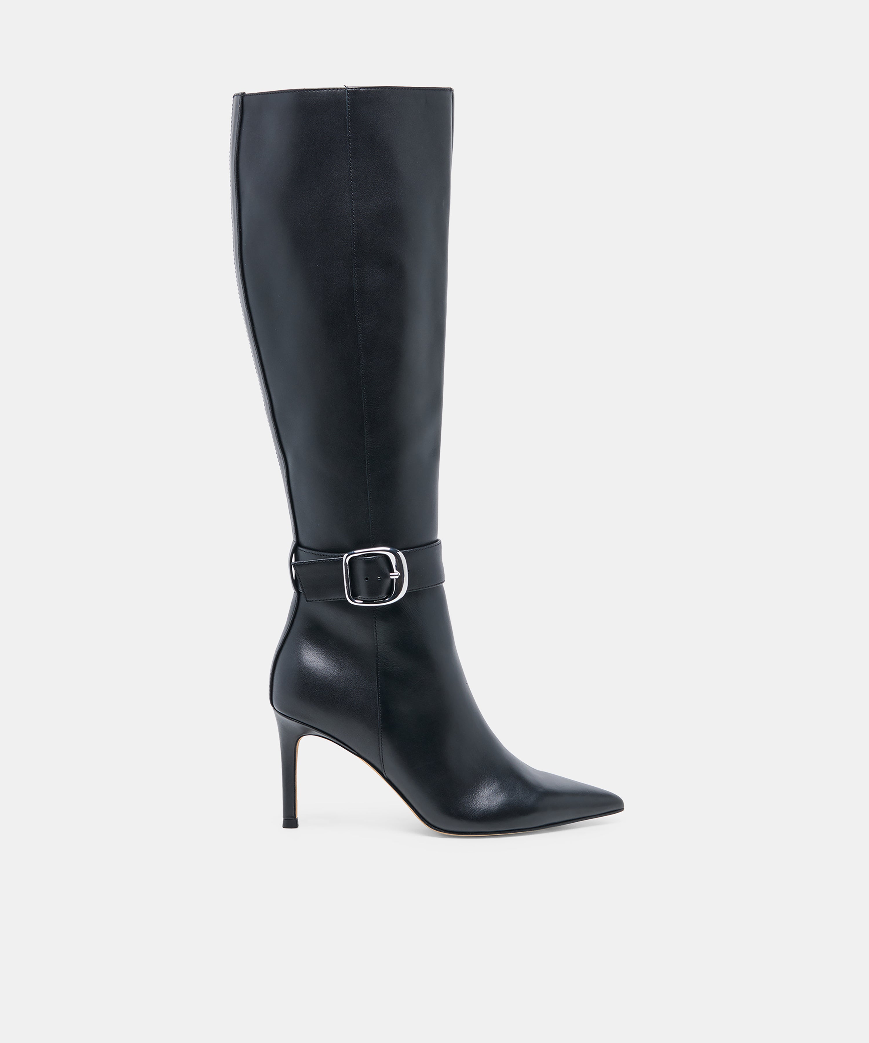 KINZY BOOTS BLACK LEATHER