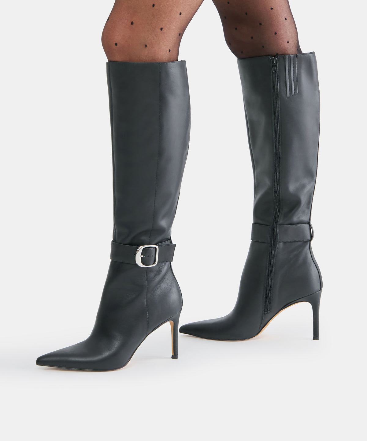 KINZY BOOTS BLACK LEATHER - view 4
