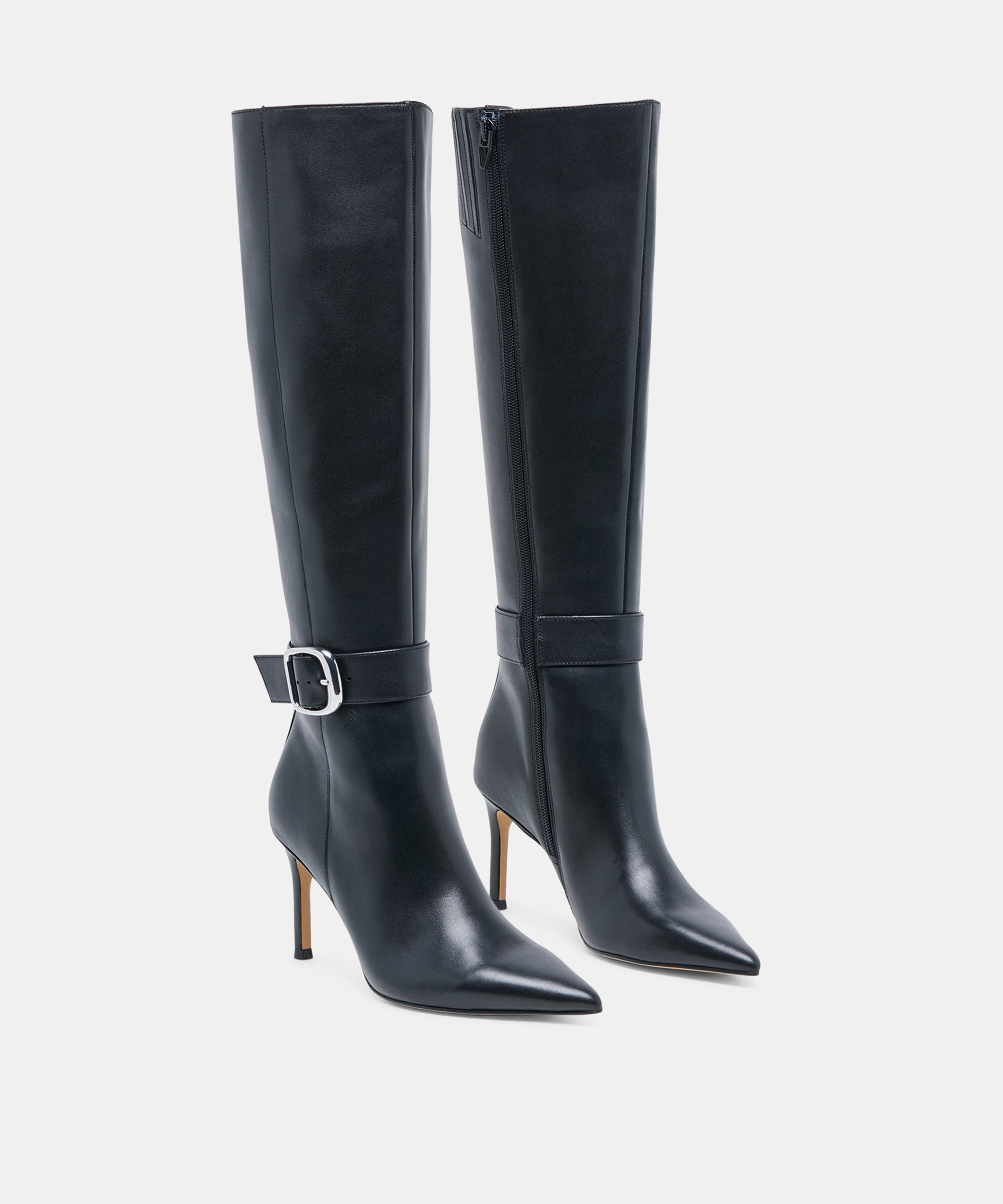 KINZY BOOTS BLACK LEATHER - view 2