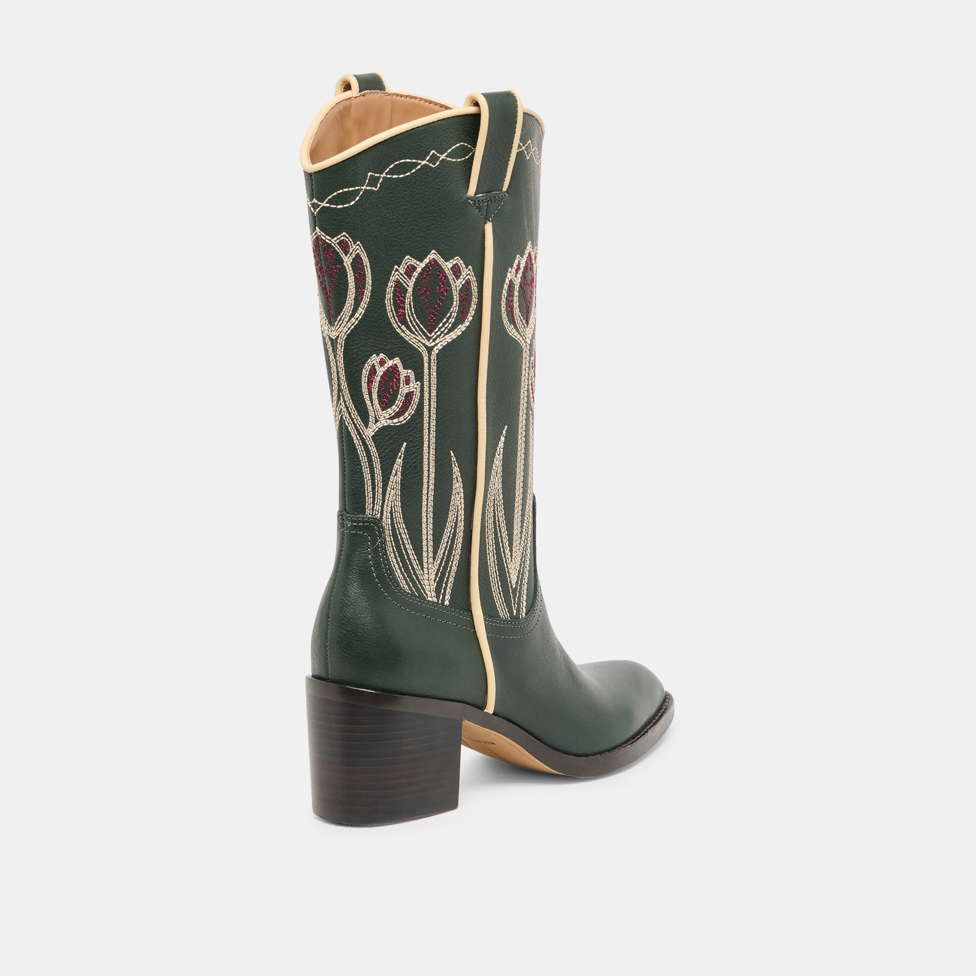LORITA BOOTS DK GREEN LEATHER