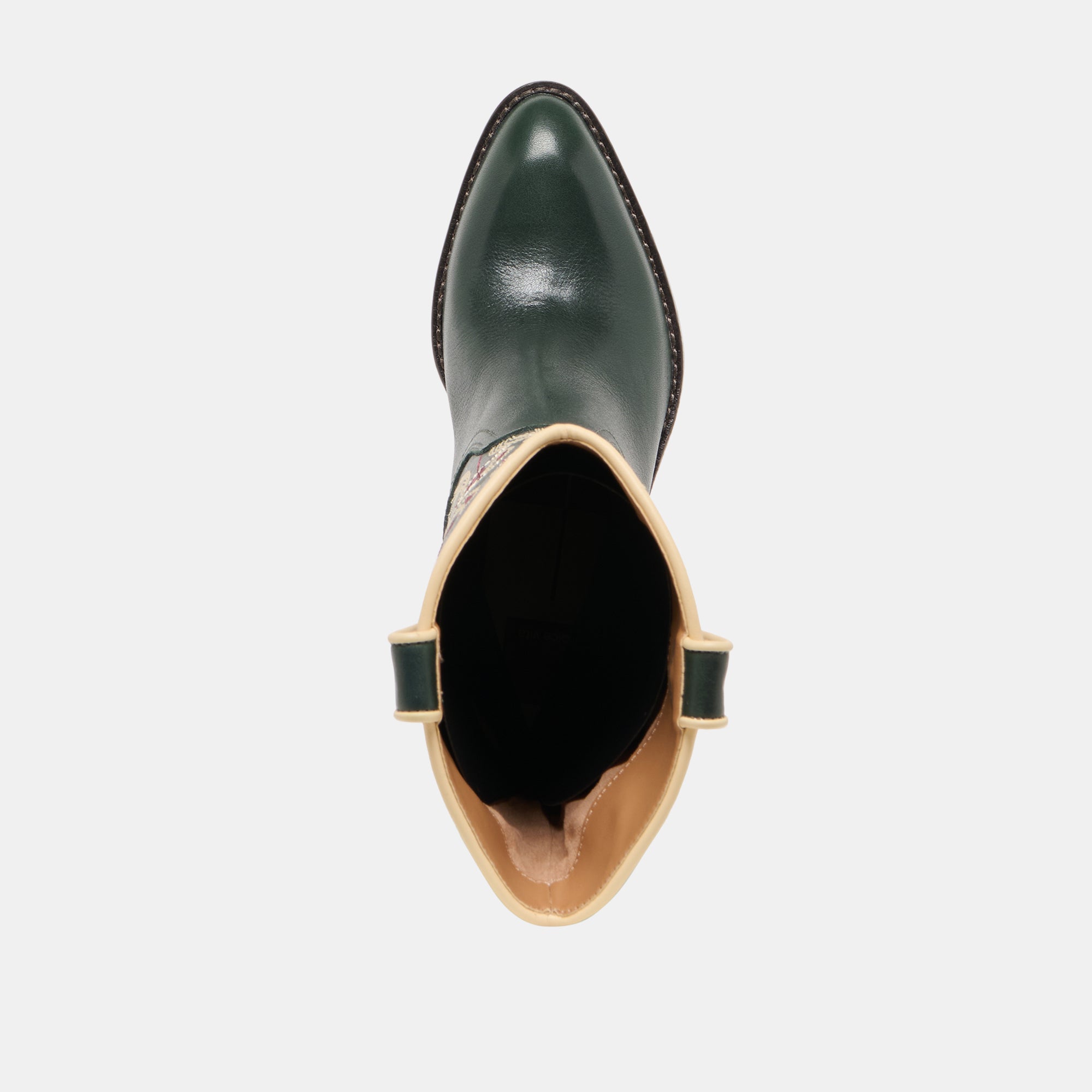 LORITA BOOTS DK GREEN LEATHER