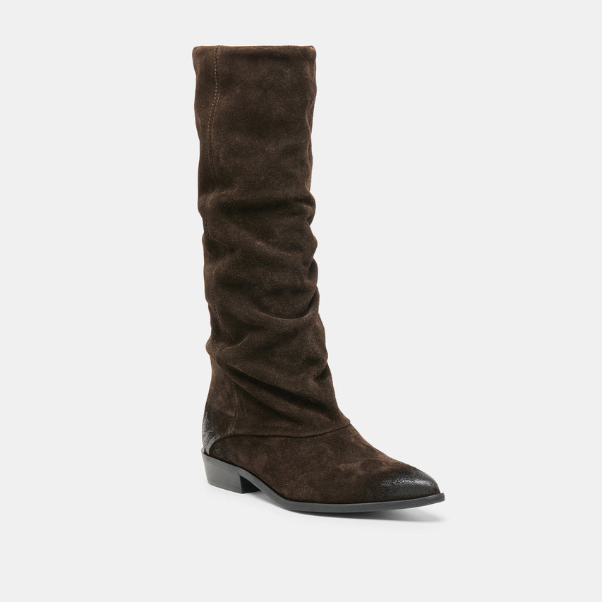 MARLA BOOTS DK BROWN SUEDE