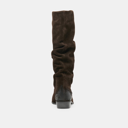 MARLA BOOTS DK BROWN SUEDE