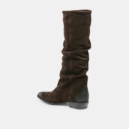MARLA BOOTS DK BROWN SUEDE