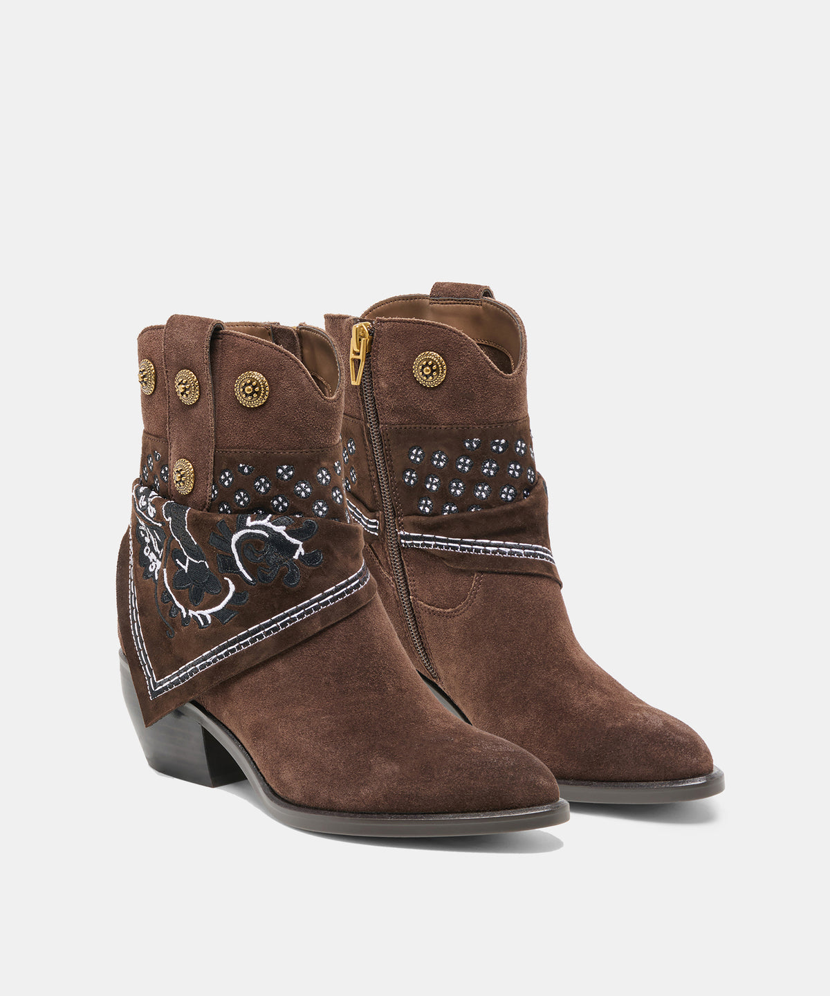 MEKALA BOOTS DK BROWN SUEDE - view 2