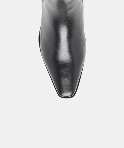 MICHAH BOOTIES BLACK LEATHER