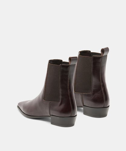 MICHAH BOOTIES BROWN LEATHER