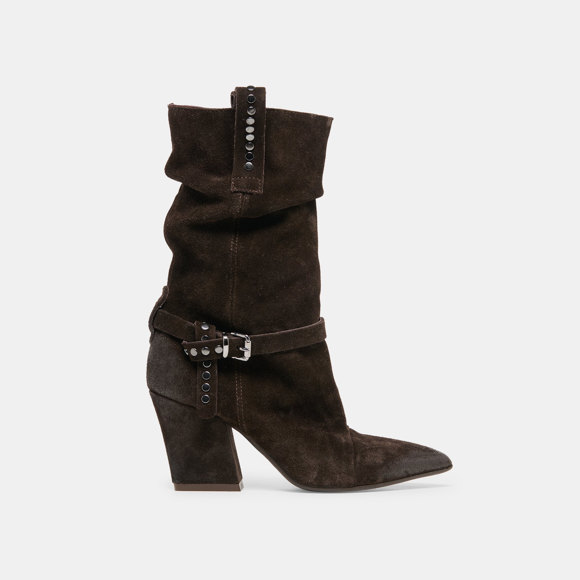 Morla Dk Brown Suede Boots | Dolce Vita