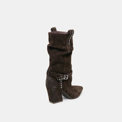 MORLA BOOTS DK BROWN SUEDE