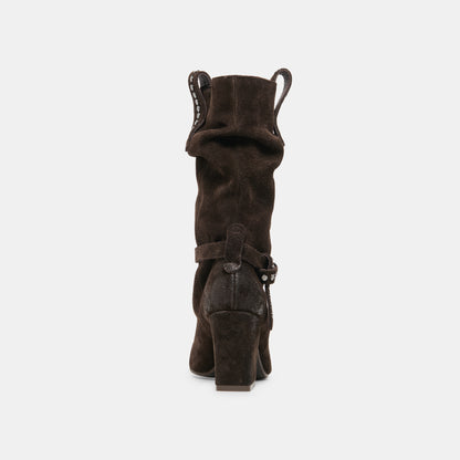 MORLA BOOTS DK BROWN SUEDE
