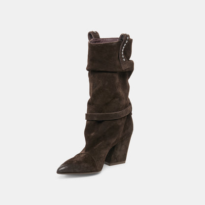 MORLA BOOTS DK BROWN SUEDE