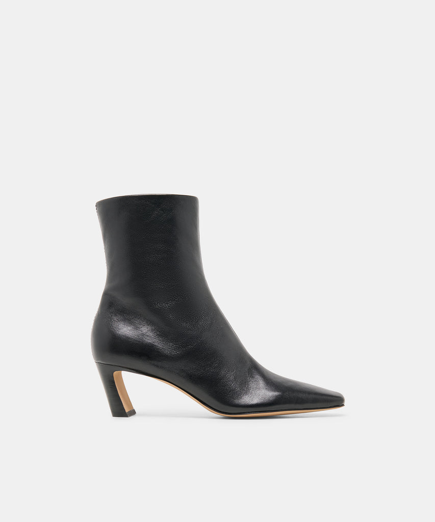 NESLY BOOTIES BLACK LEATHER