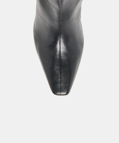 NESLY BOOTIES BLACK LEATHER