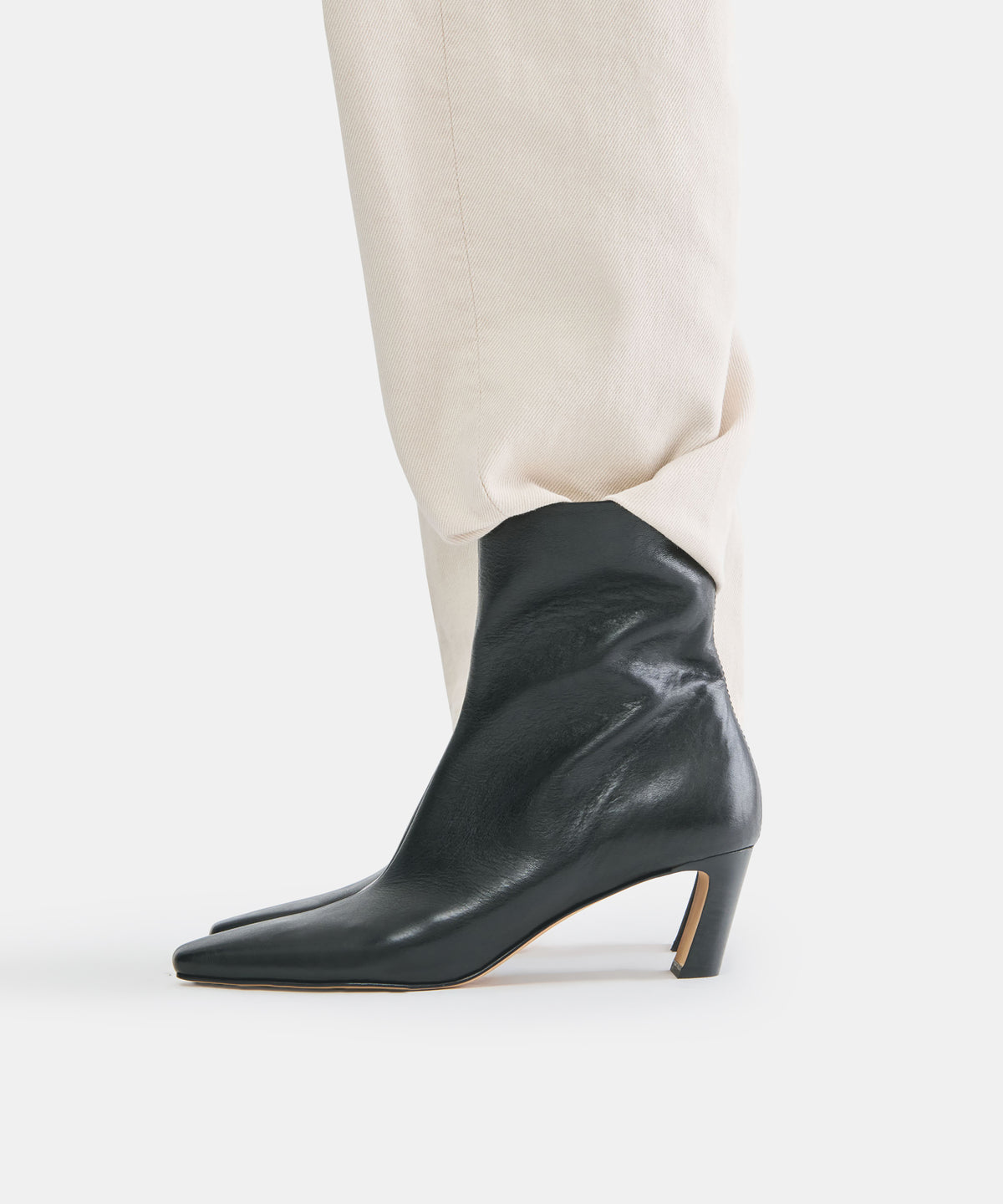 NESLY BOOTIES BLACK LEATHER - view 4