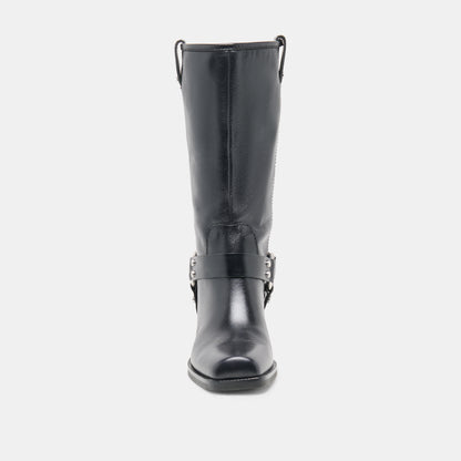 ROLAN BOOTS BLACK PATENT LEATHER