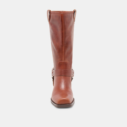 ROLAN BOOTS BROWN PATENT LEATHER