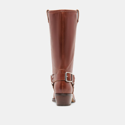 ROLAN BOOTS BROWN PATENT LEATHER
