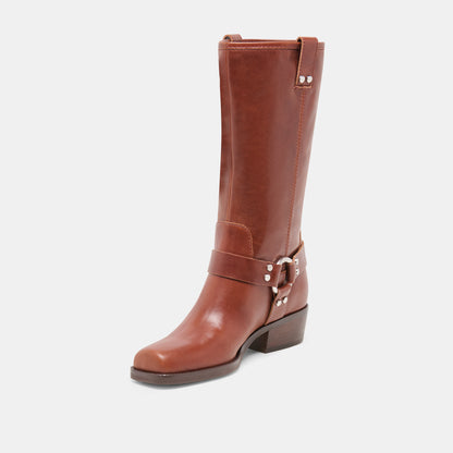 ROLAN BOOTS BROWN PATENT LEATHER