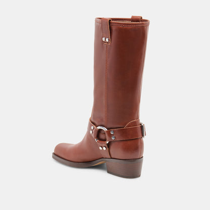 ROLAN BOOTS BROWN PATENT LEATHER