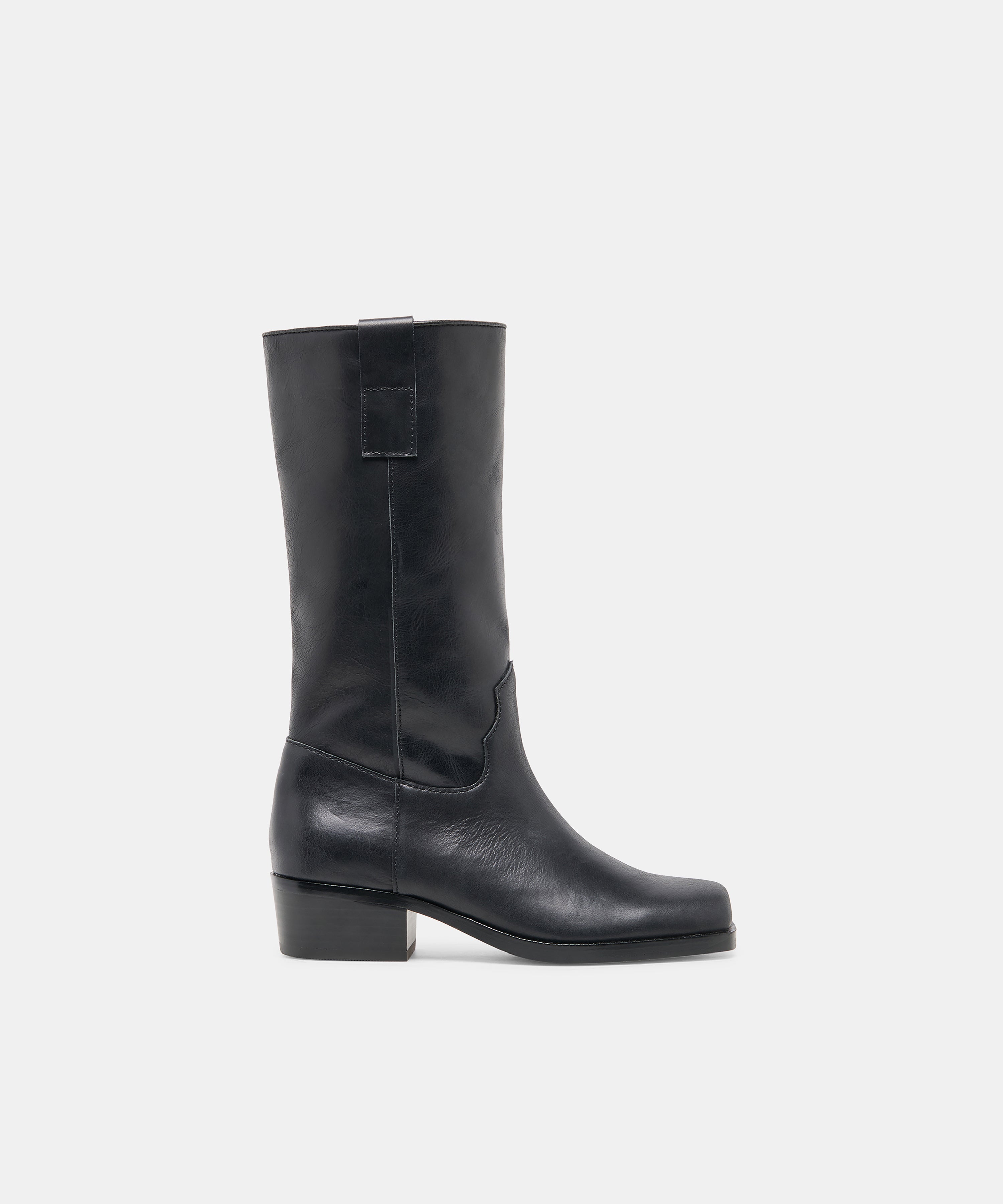 Romie Black Leather Boots | Dolce Vita